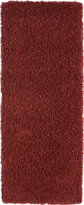 Produktbild von MY-RUG Teppich, Hochflorteppich Shaggy Star, 200x80, rot, leicht glänzend, extra flauschig, Läufer