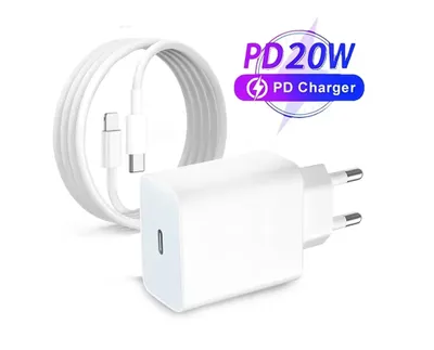 Obrázok produktu pre 20 W PD rýchla nabíjačka typu C pre iPhone 14/13/12/11 Pro Max XR 8 Plus nabíjačka pre smartfóny