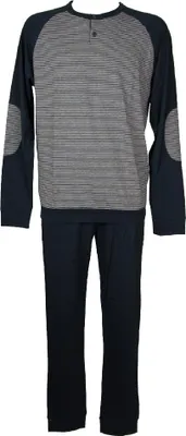 Produktbild von Pyjama Mann Baumwolle und Viskose Langarm Seraphim Hals RAGNO SPORT Artikel U085N1, Taglia 54, Cotone 92%,Viscosa 8%