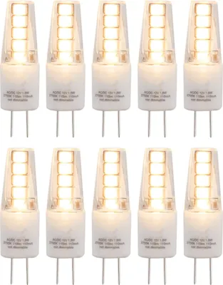 Produktbild von 10 x LED Leuchtmittel Stiftsockellampe 1W = 11W G4 100lm 927 warmweiß 2700K Ra>90 360°