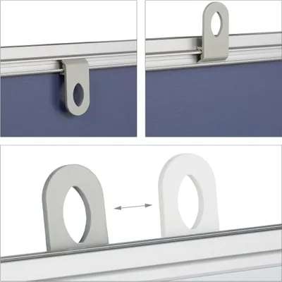 Produktbild von Kombinationsboard 2 in 1 - 60 x 90 cm - Pinnwand und Whiteboard - Magnetboard - mit Ablage