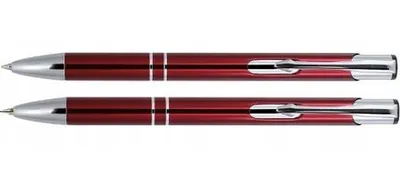 Produktbild von Zestaw aluminiowy długopis + ołówek 2238 czerwony