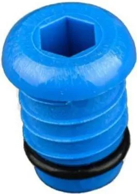 Produktbild von PEX-Drucklecktestkappe, 16 mm, blau