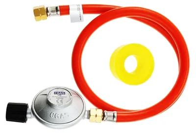 Produktbild von Gasdruckregler mit Schlauch für Camping und Grillen