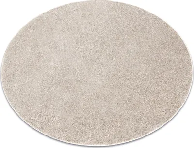A round rug on a white background.