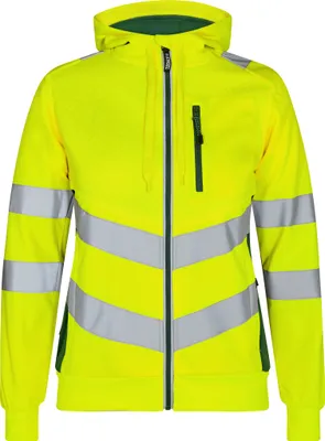 Produktbild von Safety Damen Sweatcardigan Gelb/Grün, Gr. 2XL Engel 8027-241