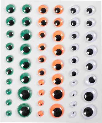 Obrázok produktu pre Creativ Company 28994, Čierna, Zelená, Oranžová, Biela, 54 kusov