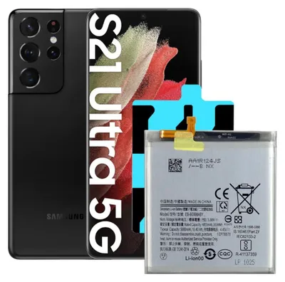 Obrázok produktu pre Náhradná batéria Tradebit pre Samsung Galaxy S21 Ultra EB-BG998ABY 4855 mAh + montážna páska, batéria do mobilu, Li-Ion, náhradná batéria, oprava