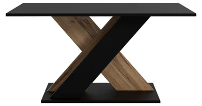 Produktbild von MIRJAN24 Couchtisch Toxx, Wohnzimmer Kaffeetisch (Farbe: Schwarz / Wotan Eiche)