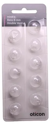 Image de Bernafon/Oticon MiniFit, double ventilation, embout de 8 mm
