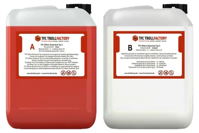 Obrázok produktu pre Silikónový kaučuk, odolný voči teplu až do 450 °C, hmotnosť: 10 kg (2x 5 kg)