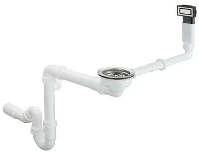 Produktbild von HANSGROHE 43922800 Manuelle Ab- und Überlaufgarnitur