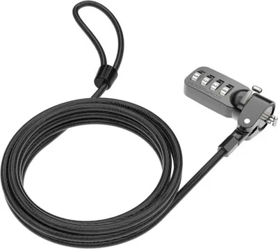 Immagine prodotto di Blocco a combinazione di sicurezza con barra a T di Compulocks - Blocco a cavo di sicurezza - per il supporto universale per tablet di Compulocks