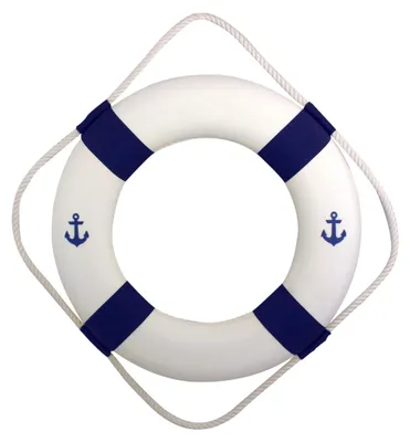 Productafbeelding van Reddingsring, blauw/wit, 50 cm