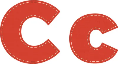 Produktbild von Crafters Edge Stanzform Sets Buchstaben A - Z : C Buchstabe: C