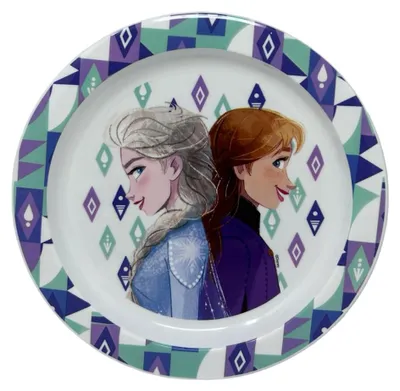 Productafbeelding van Kinderteller Frozen Disney van kunststof, BPA-vrij, herbruikbaar en geschikt voor de magnetron