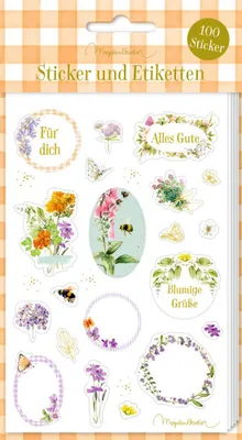 Obrázek produktu pro Stickerbogen: Sticker u. Etiketten GartenLiebe - M. Bastin