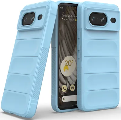 Image de Étui pour Google Pixel 8 Étui de protection antichoc en silicone TPU souple Bleu