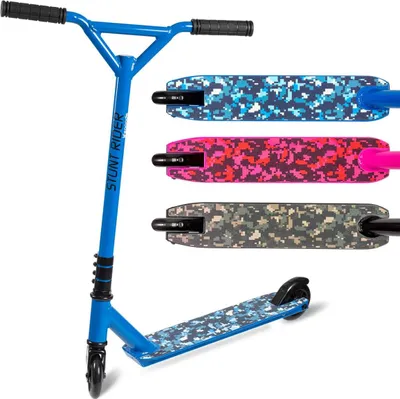 Produktbild von LifeGoods StuntRider - Stunt Scooter - Tretroller ab 8 Jahre - 100mm Räder - Jungen/Mädchen - Blau