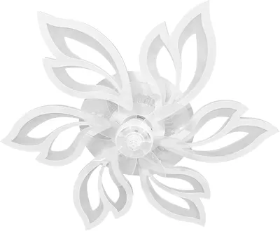 Produktbild von ZMH Deckenventilator Mit Beleuchtung Fernbedienung Leise LED Deckenlampe Dimmbar Ventilator Timing Deckenleuchte Kreativer 6 Lichter für Wohnzimmer