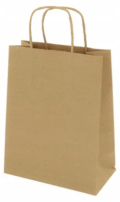 Produktbild von Allbag Papiertüten 180x80x210 mm Braun 100 Stück