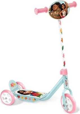 Produktbild von Tretroller, 3 Räder, Disney Vaiana, Rutschfestes Deck, Anti-Quetsch-Griffe, Höhenverstellbar, Bis 50 kg