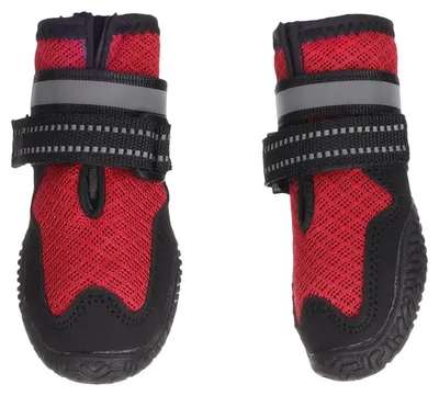 Produktbild von Flamingo Hundeschuhe Gayo rot - 2 Stück, Größe: XS