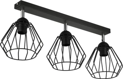 Image de Plafonnier avec articulation métallique E27 CAGE - 3-fois