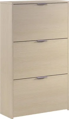 Immagine prodotto di Dmora Scarpiera Asca 22x60x113h cm Marrone Rovere, 18 Paia 3 Ante