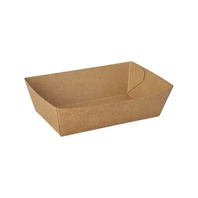 Produktbild von Snacktrays, Pappe "pure" 4,3 cm x 13 cm x 7,8 cm braun