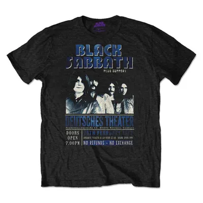 Zdjęcie produktu dla Black Sabbath Deutsches '73 Black L Koszulka