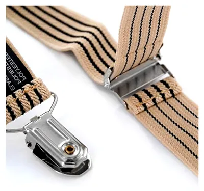 Produktbild von Herrenhosenträger mit 4 starken Clips, 2,5 cm breit, X-Form und Damen