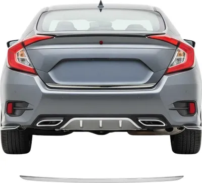 Image de Garniture de Hayon Coffre pour Honda Civic 2015-2020 acier inox