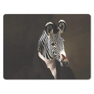 Produktbild von MuchoWow® Mauspad Mousepad Malerei - Zebra - Tierkopf 23x19 cm - Mousepads - Maus Mat - Pad - Mausunterlage - Schreibtischunterlage - Mauspad