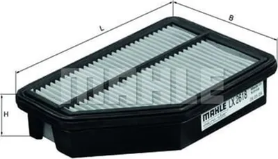 Produktbild von Luftfilter MAHLE LX 2618 für HONDA CIVIC VIII Hatchback (FN, FK) Filtereinsatz