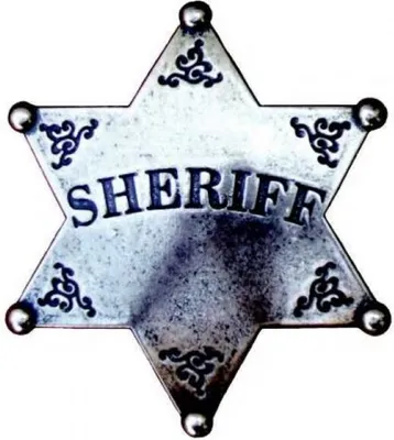 Produktbild von Denix Sheriffstern grau Badge Sheriff Stern Cowboy Western