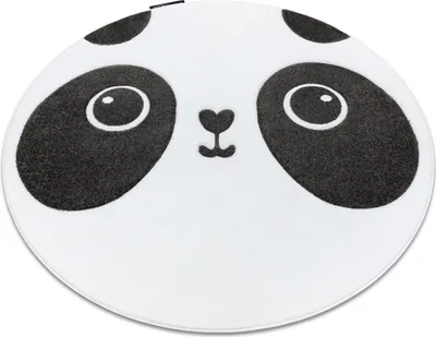 Produktbild von Kinderteppich PETIT PANDA Kreis weiß beige rund 140 cm