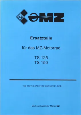 Produktbild von Ersatzteilkatalog TS125, TS150