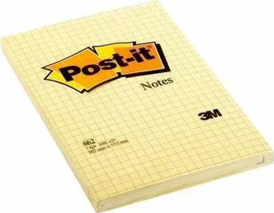 Produktbild von Samolepiaci bloček Post-it 102x152 žltý štvorčekový