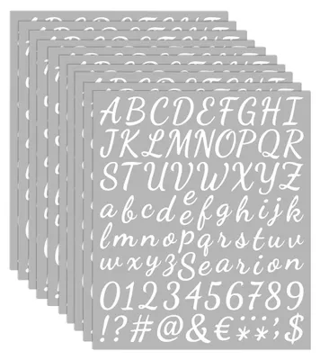 Produktbild von Set mit 10 selbstklebenden Buchstabenstickern für kreative Projekte