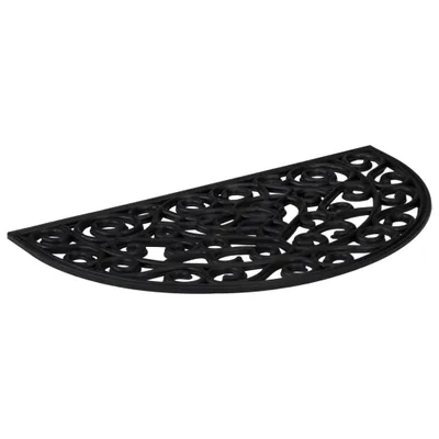 Produktbild von vidaXL Fußmatte Halbrund 45x75 cm Gummi