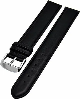 Produktbild von Uhrenarmband Kalbleder SUPERLANG XXXL 20mm schwarz NEU