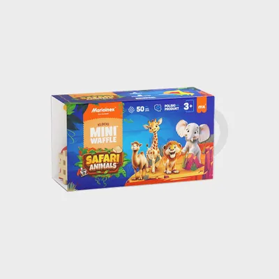 Zdjęcie produktu dla Klocki wafle mini Animals Safari 50el 07092