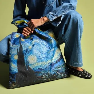 Produktbild von Vincent Van Gogh Sternennacht Neon Gelb