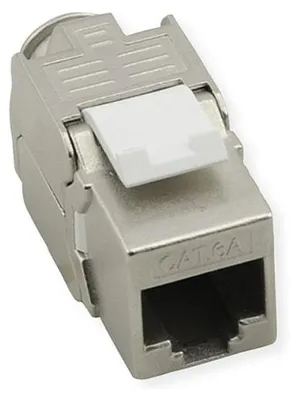 Immagine prodotto di VALUE Cat.8 (Class I) Keystone, geschirmt, werkzeuglos, silberfarben