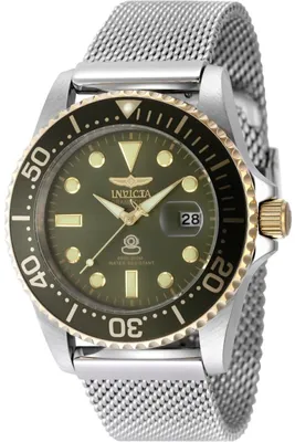 Produktbild von Invicta Pro Diver 48217 Herrenarmbanduhr - Quartz Uhrwerk - Edelstahl mit grünem Zifferblatt - 42 mm