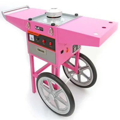 Produktbild von KuKoo 1x Popcornmaschine mit Wagen und 1x Zuckerwattemaschine mit Wagen