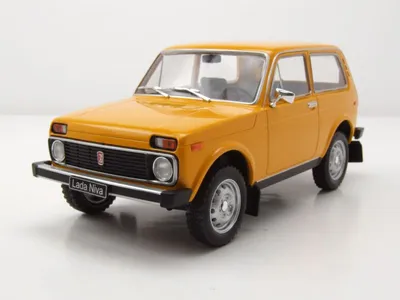 Produktbild von Lada Niva gelb-orange 1:24_WHITEBOX