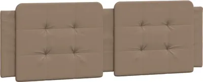 Produktbild von vidaXL Kopfteil-Kissen "Zadar" Cappuccino-Braun 160 cm Kunstleder