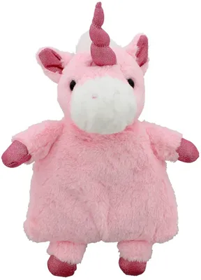 Image de Puckator WARM29 Coussin chauffant licorne rose, brodé, 100% polyester